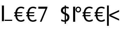 TTF: Leet Speek Font