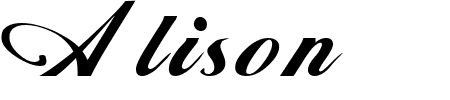Schriftart Alison: Mehr Infos & Vorschau Generator TTF: Alison Schriftart