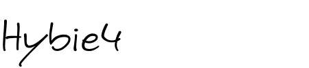 TTF: Hybie4 Schriftart