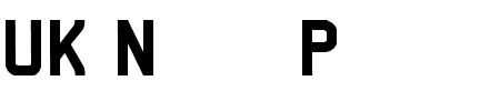 TTF: UK Number Plate Schriftart