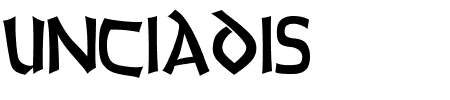 TTF: unciadis Schriftart