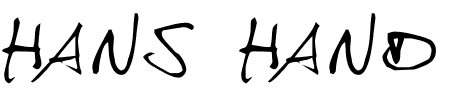 Schriftart Hans Hand: Mehr Infos & Zeichen Übersicht TTF: Hans Hand Schriftart