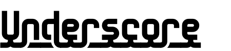 Font Underscore: Mehr Infos & Zeichen Übersicht TTF: Underscore Font