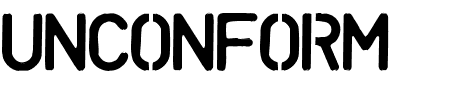 TTF: Unconform Schriftart