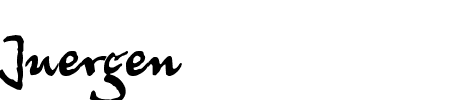 Schriftart Juergen: Mehr Infos & Zeichen Übersicht TTF: Juergen Schriftart