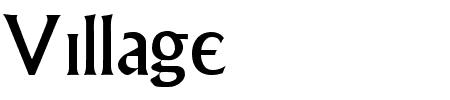 Schriftart Village: Mehr Infos & Vorschau Generator TTF: Village Schriftart