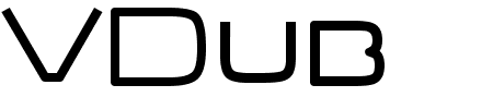 Font VDub: Mehr Infos & Zeichen Übersicht TTF: VDub Font