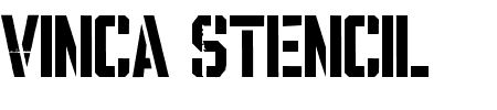 TTF: Vinca Stencil Schriftart