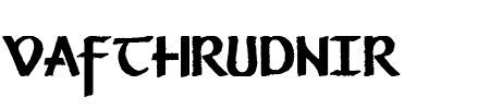 TTF: Vafthrudnir Schriftart