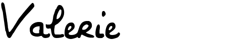 TTF: Valerie Schriftart
