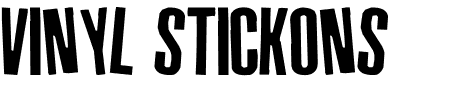 TTF: Vinyl Stickons Schriftart