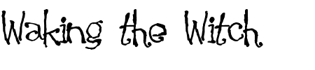 TTF: Waking the Witch Schriftart