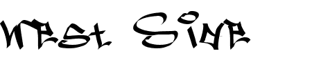 Schriftart West Side: Mehr Infos & Vorschau Generator TTF: West Side Schriftart
