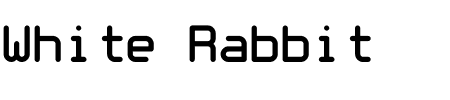 Schrift White Rabbit: Mehr Infos & Zeichen Übersicht TTF: White Rabbit Schrift