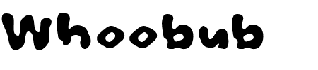 TTF: Whoobub Schriftart