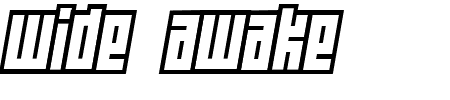 Font Wide Awake: Mehr Infos & Zeichen Übersicht TTF: Wide Awake Font