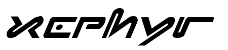 Xephyr Italic Schriftart