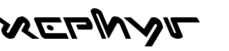 Xephyr Leftalic Schriftart