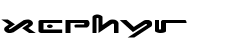 Xephyr Expanded Schriftart