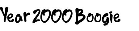 TTF: Year 2000 Boogie Schriftart
