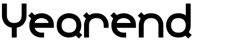 Font Yearend: Mehr Infos & Zeichen Übersicht TTF: Yearend Font