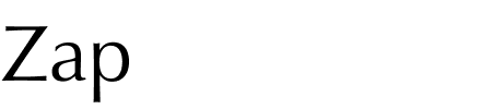 TTF: Zap Schriftart