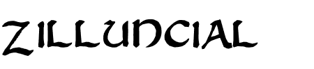 TTF: Zilluncial Schriftart