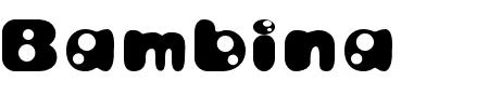 Schriftart Bambina: Mehr Infos & Vorschau Generator TTF: Bambina Schriftart