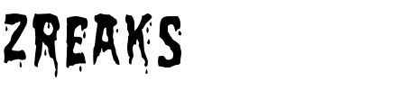 TTF: Zreaks Schriftart