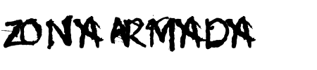 Schriftart Zona Armada: Mehr Infos & Vorschau Generator TTF: Zona Armada Schriftart