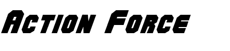 TTF: Action Force Schriftart