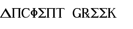 TTF: Ancient Greek Schriftart