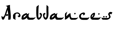 Schriftart Arabdances: Mehr Infos & Vorschau Generator TTF: Arabdances Schriftart