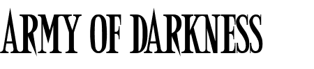 TTF: Army of Darkness Font