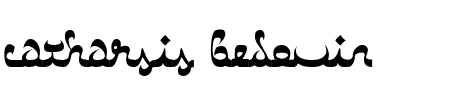 TTF: Catharsis Bedouin Schriftart