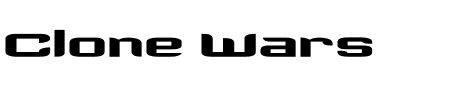 TTF: Clone Wars Schriftart
