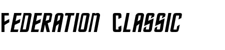 TTF: Federation Classic Schriftart