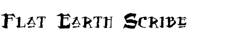 TTF: Flat Earth Scribe Schrift