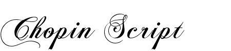 Schriftart Chopin Script: Mehr Infos & Vorschau Generator TTF: Chopin Script Schriftart