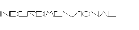 TTF: Inderdimensional Schriftart