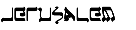 Jerusalem Bold Schriftart
