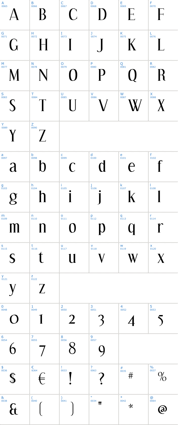 Schriftzeichen Effloresce Font