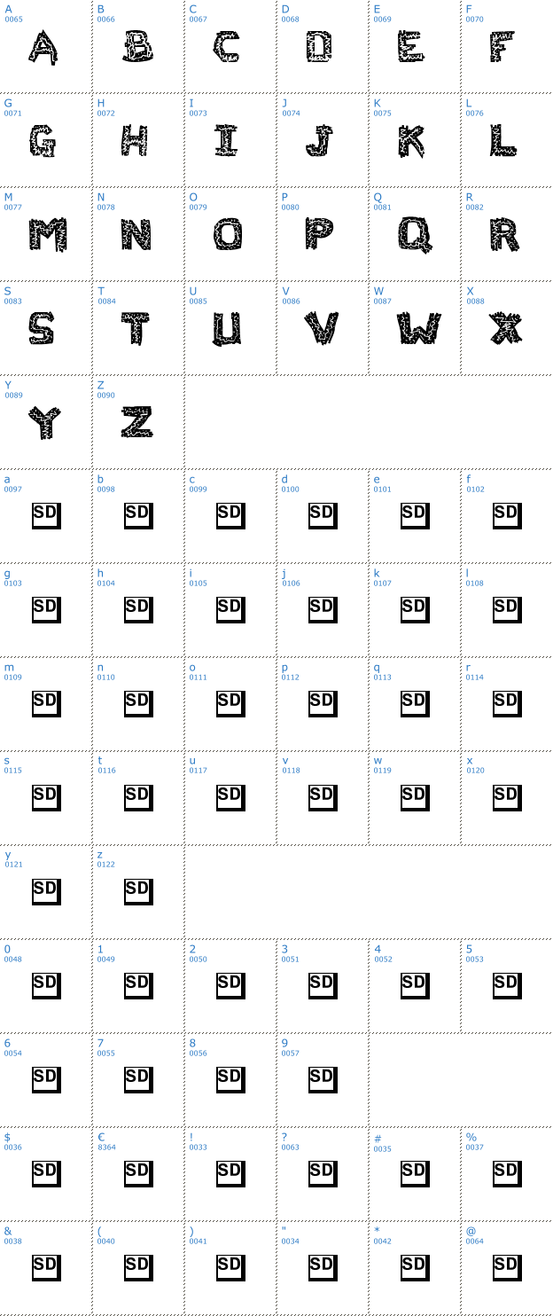 Schriftzeichen Flak Jacket Font
