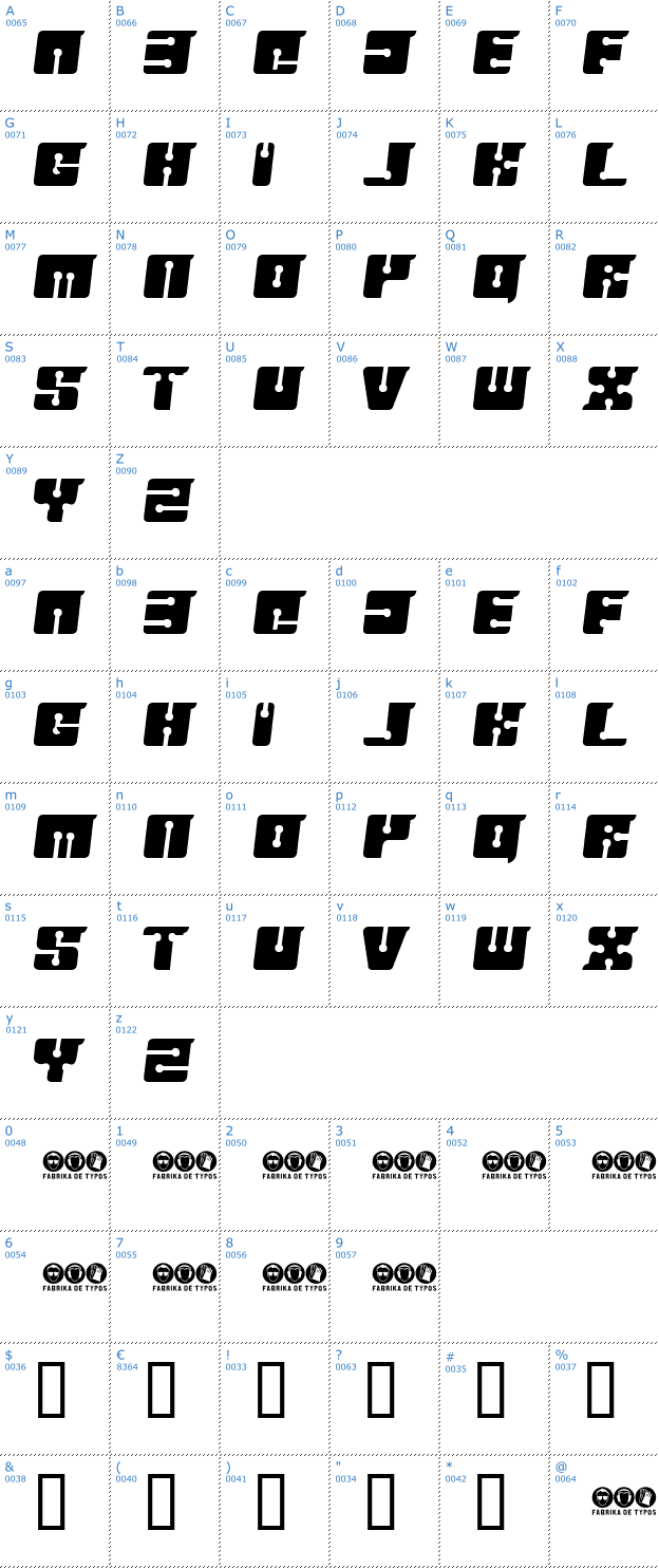 Schriftzeichen Floppy Disk Font