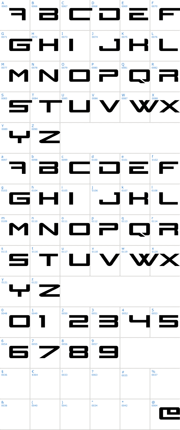 Schriftzeichen N-Gage Font