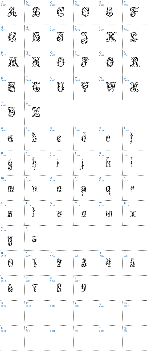 Schriftzeichen Leafy Glade Font