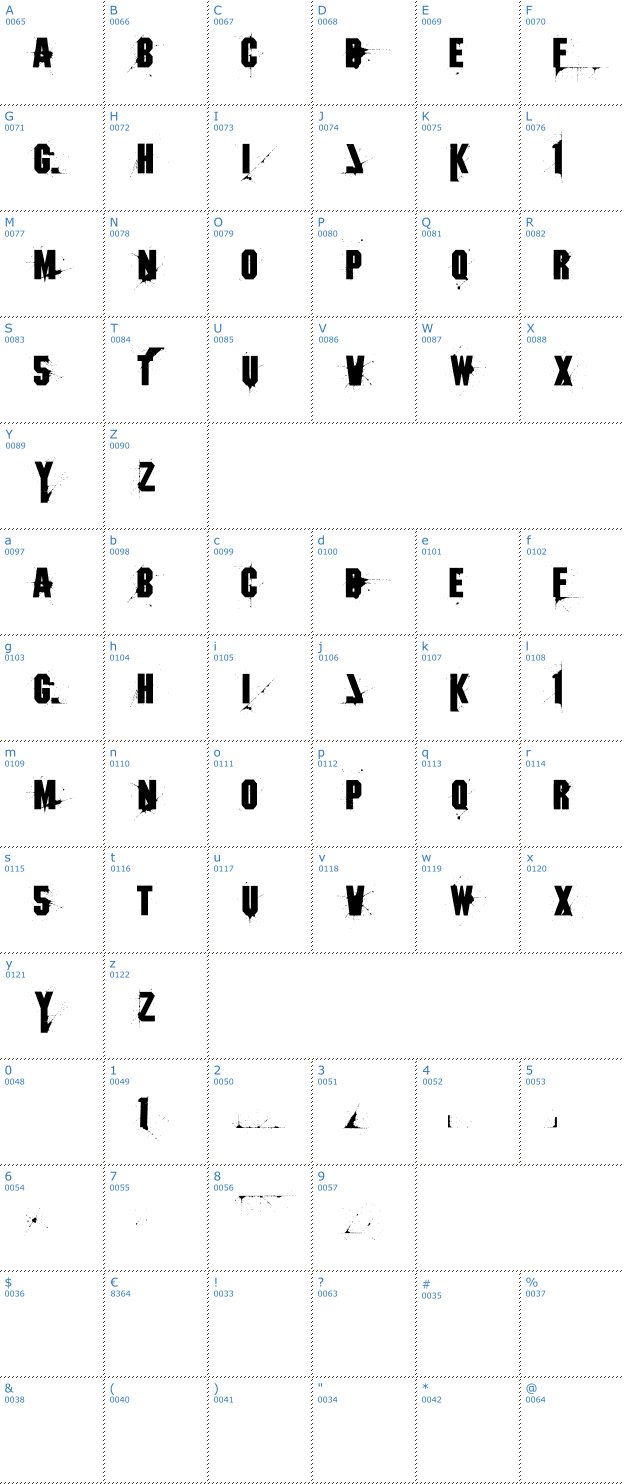 Schriftzeichen 1 One Font