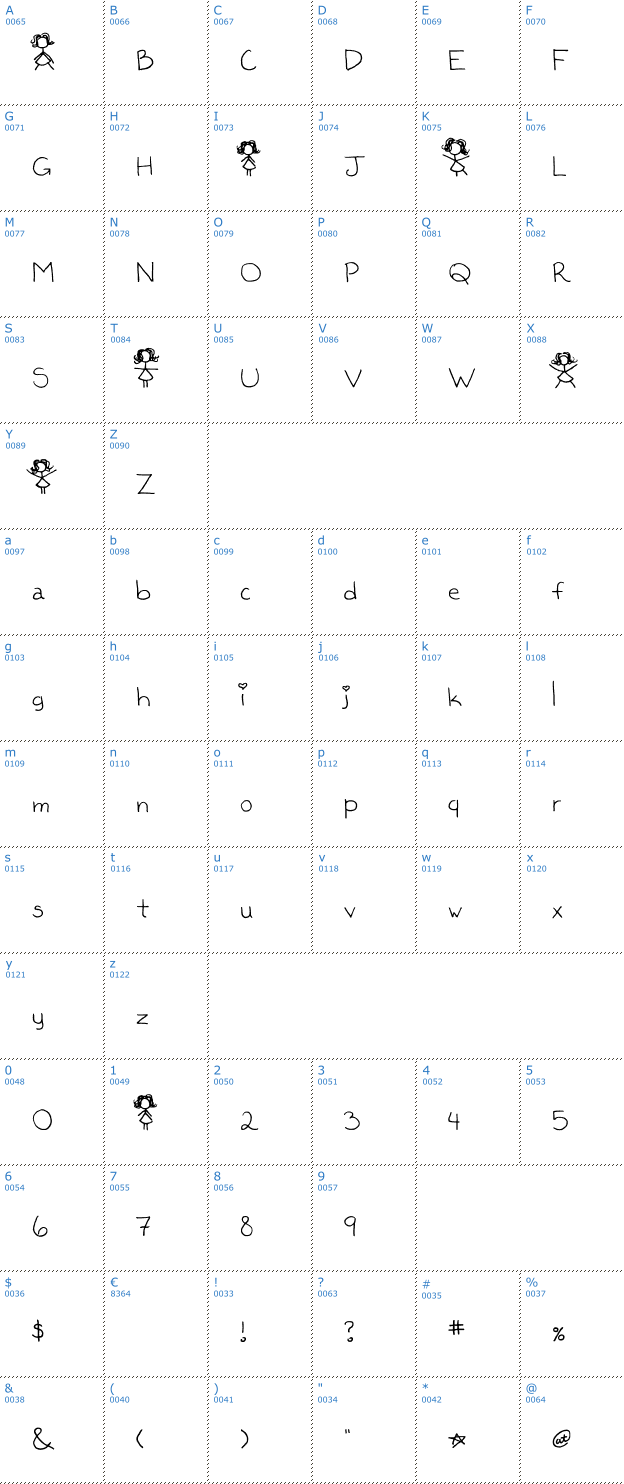Schriftzeichen Kaileen Font