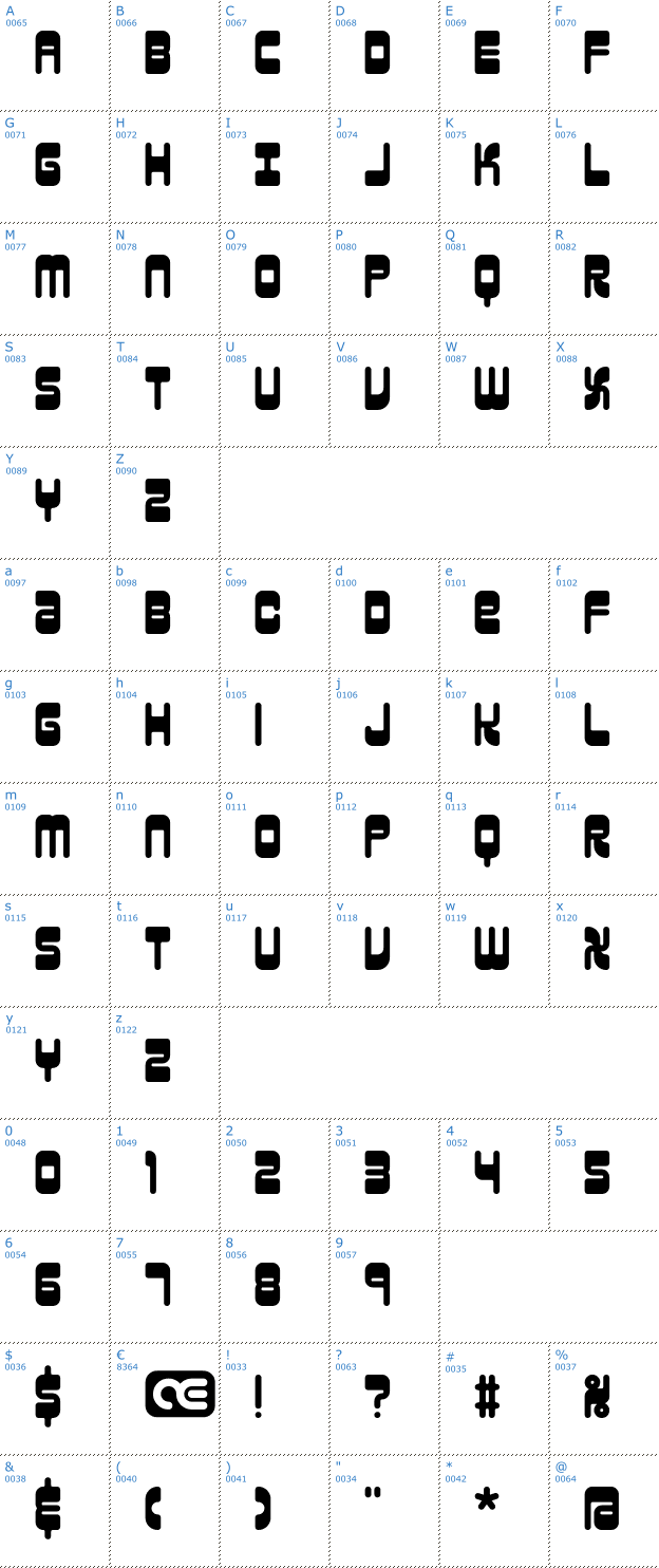 Schriftzeichen Reason Font