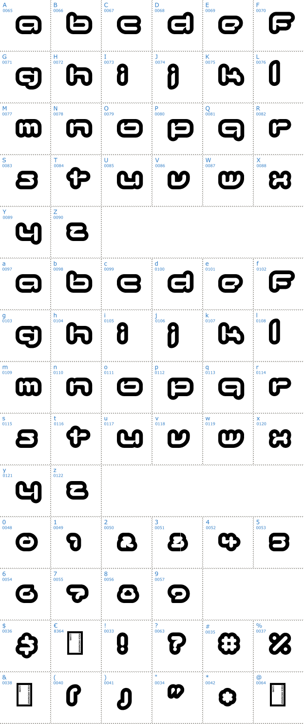 Schriftzeichen Kinkimono Font
